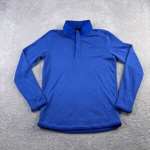 Under‎ Armour Sweater Mens Small Blue Golf Storm Snap Pullover Coldgear Golfing